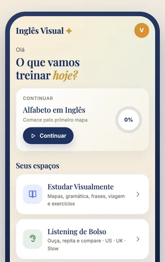 Plano do dia no app