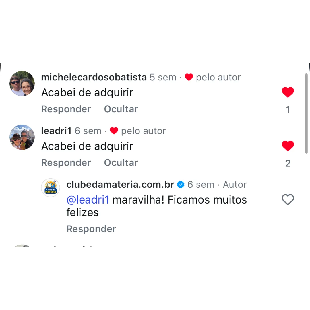 Cliente acabou de adquirir o material do ENEM Visual