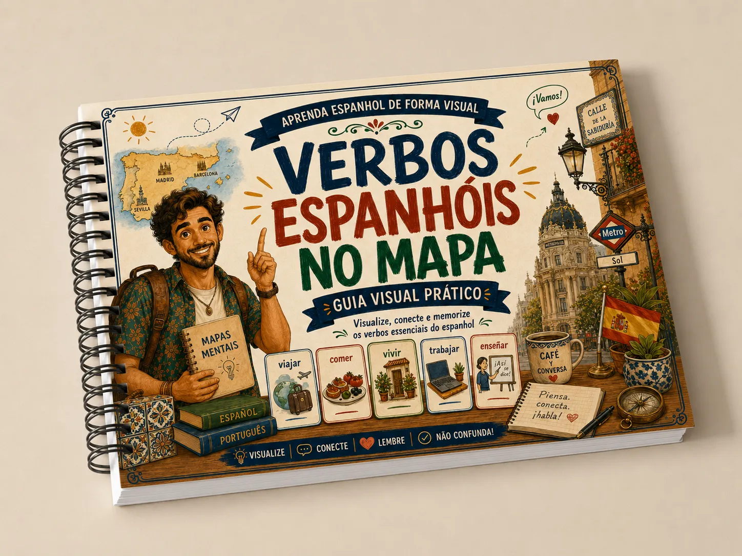 Verbos Espanhóis no Modo Visual