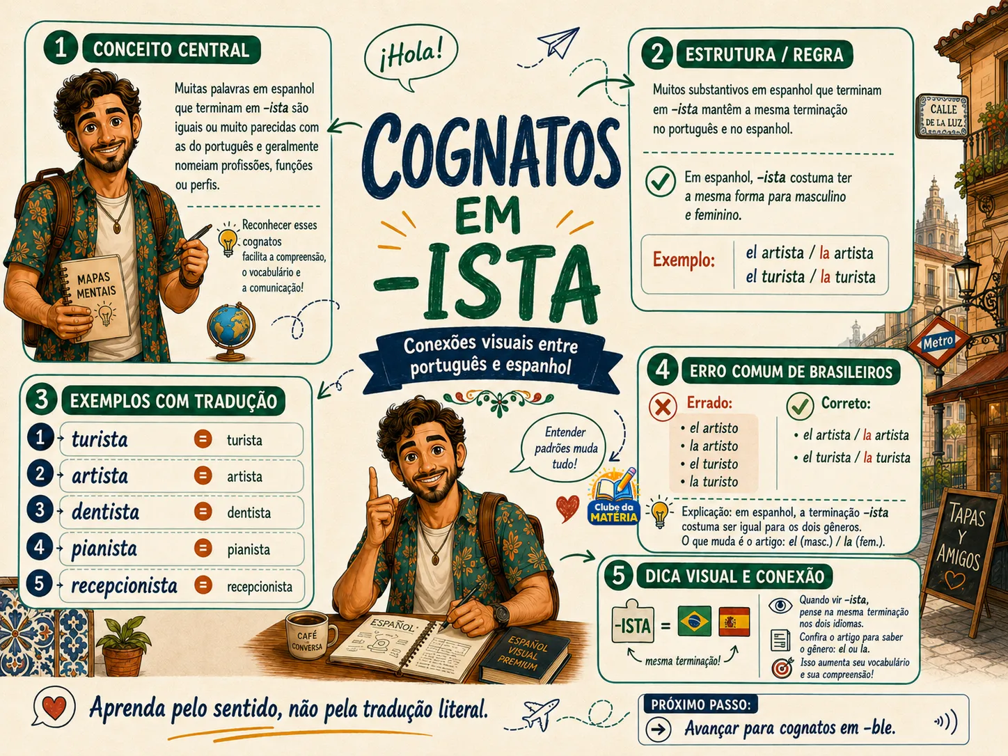 Página do material