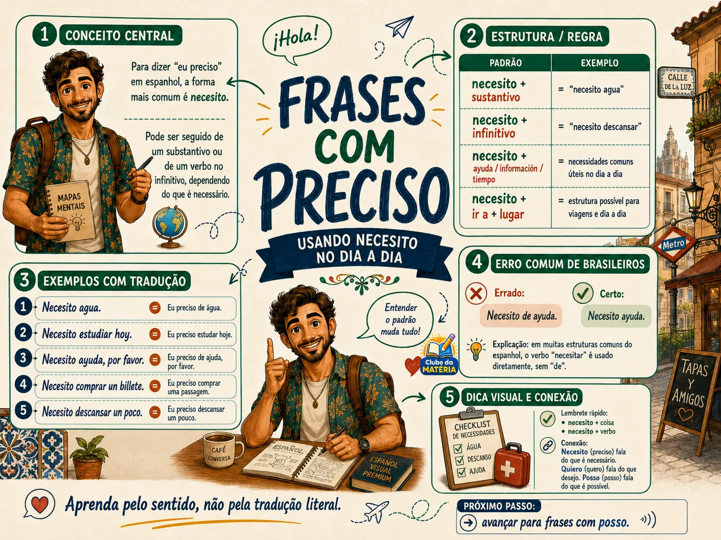 Página do material