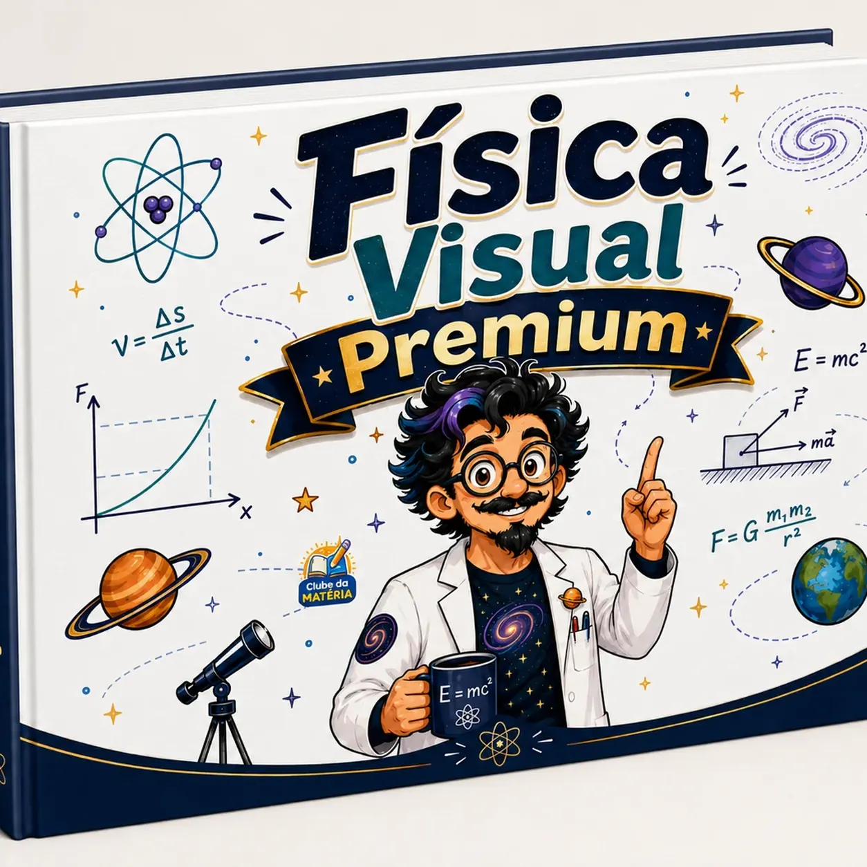 Física Visual Premium — Mapas mentais e material visual de física