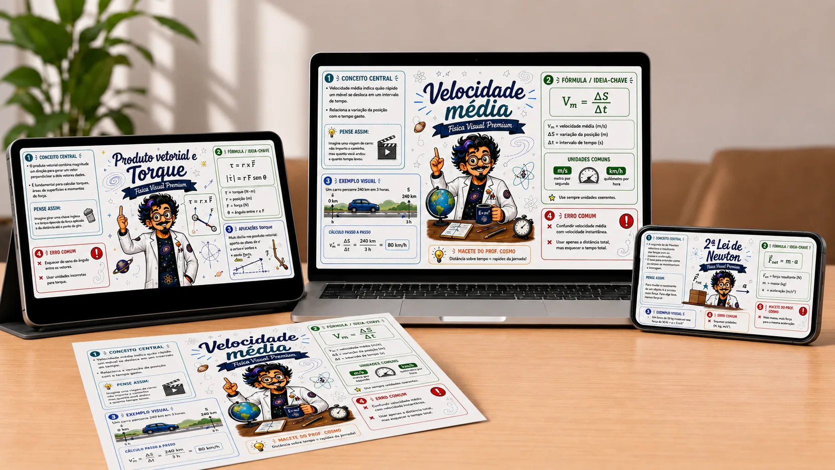 Material para usar no celular, tablet, computador, baixar e imprimir