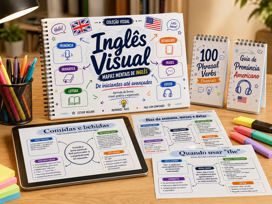 Inglês Visual: Aprenda Inglês de Forma Prática e Visual