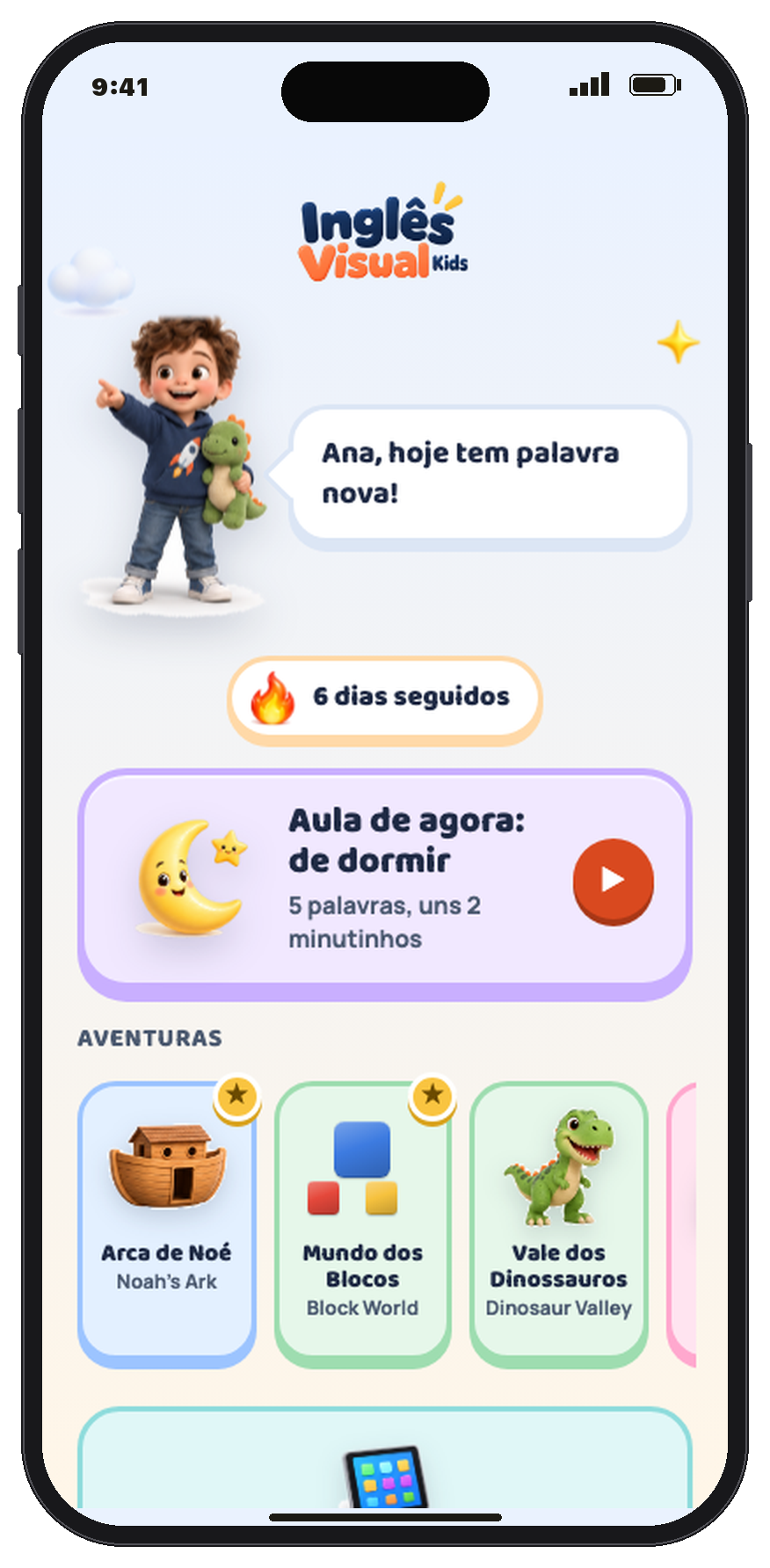 Tela inicial